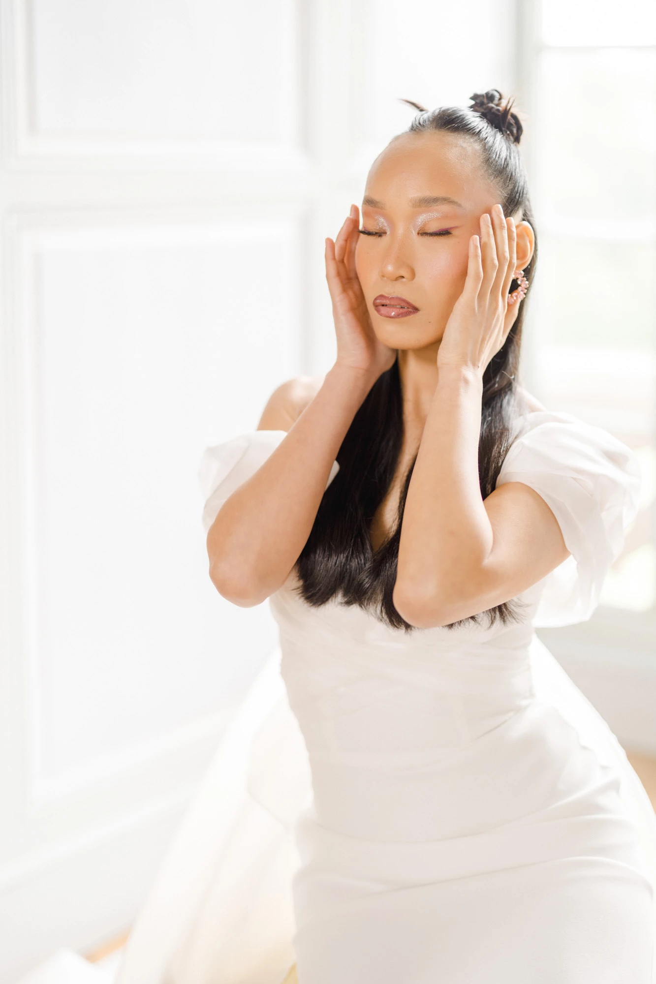 robe beige gris marron préparatifs